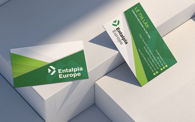 Mẫu card visit của công ty kinh doanh đến từ Châu Âu