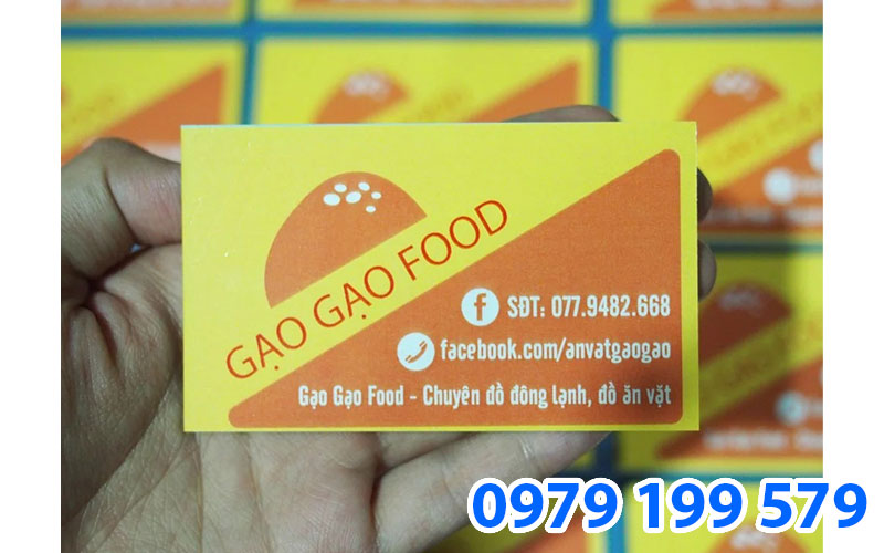 Mẫu card visit của thương hiệu Gạo Gạo Food