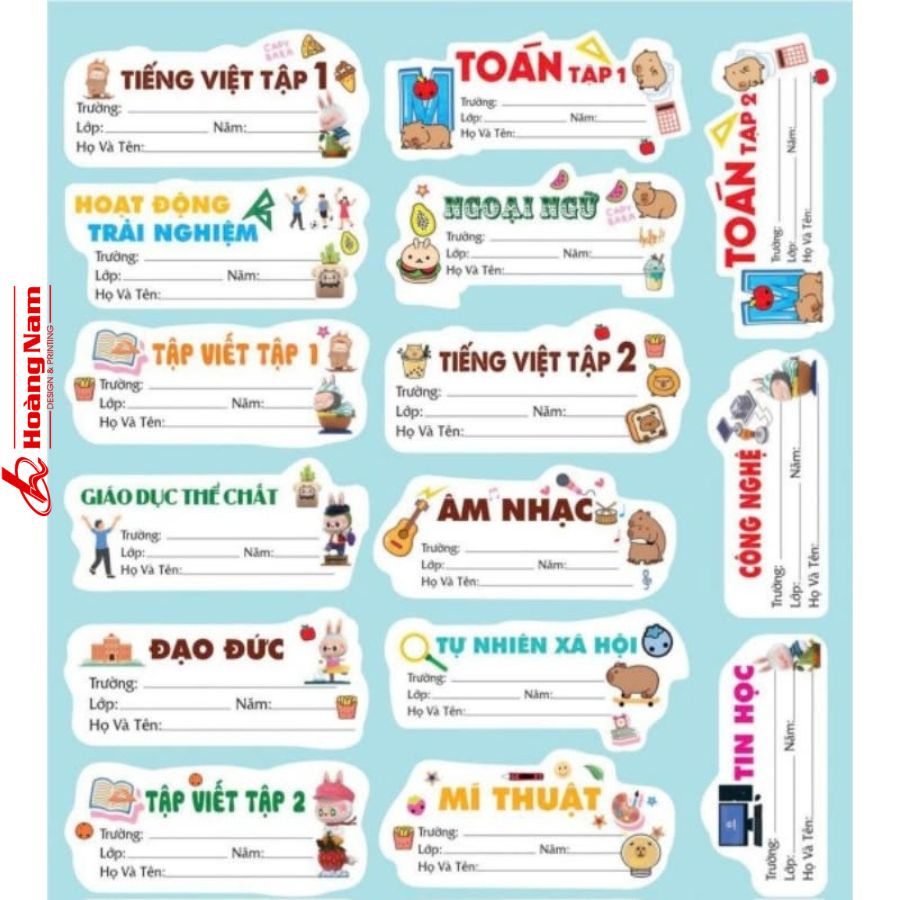 Kích Thước Tem Nhãn Vở Phổ Biến Hiện Nay Và Cách Chọn Phù Hợp