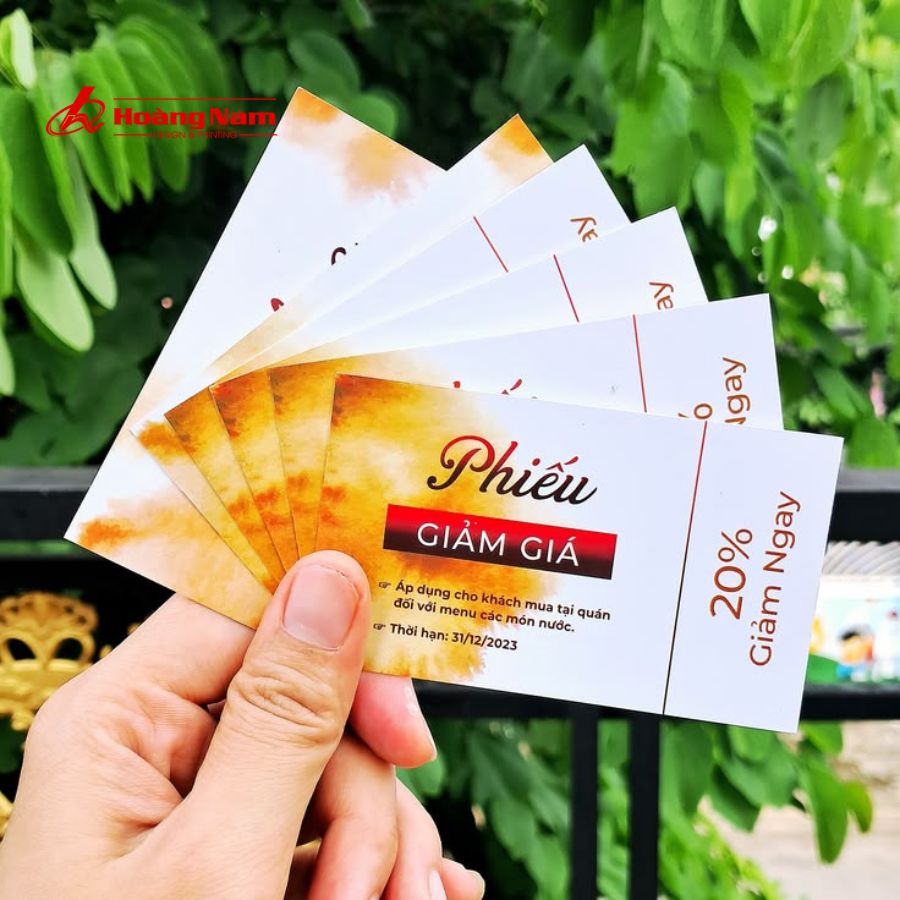 in phiếu giảm giá in hoàng nam inhnsaigon