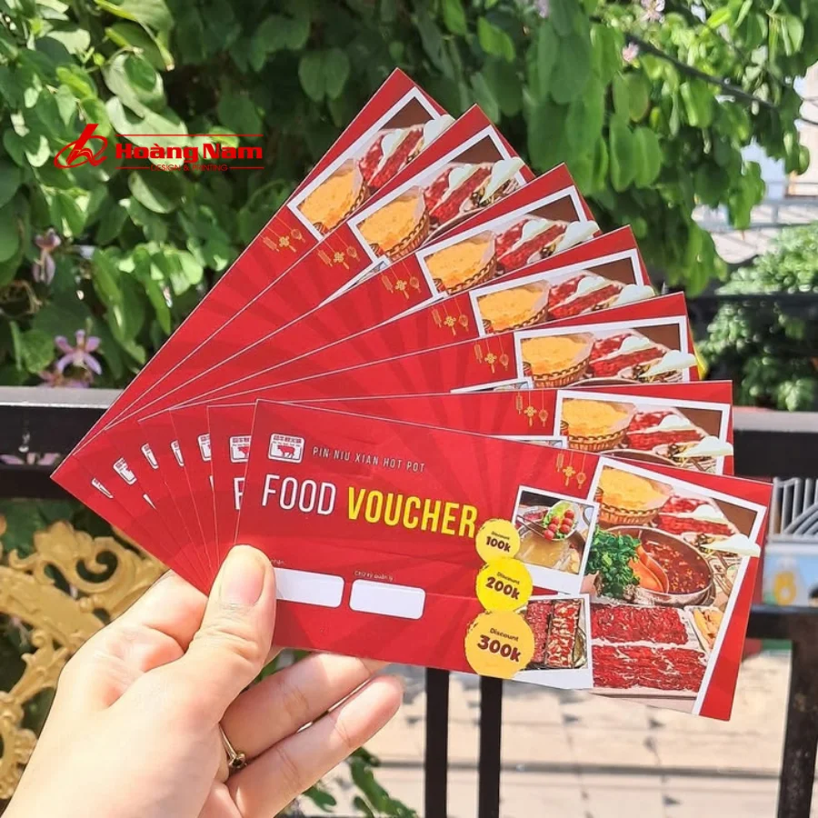 Chất liệu in phiếu giảm giá